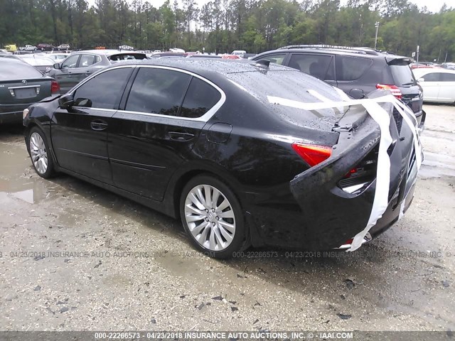 JH4KC1F92FC001698 - 2015 ACURA RLX ADVANCE BLACK photo 3