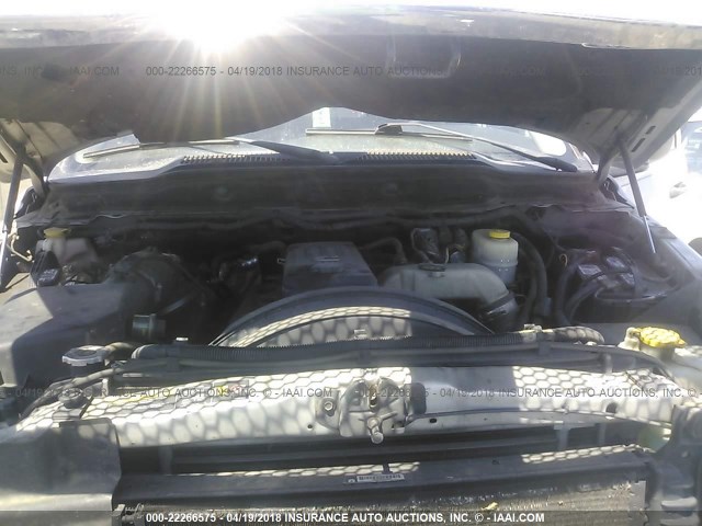 3D7KS28C05G721652 - 2005 DODGE RAM 2500 ST/SLT 银色 照片 10