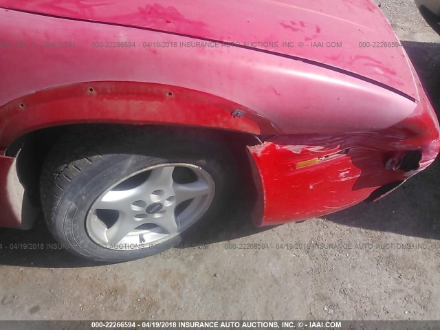 1G2WJ12M7SF305206 - 1995 PONTIAC GRAND PRIX SE RED photo 6