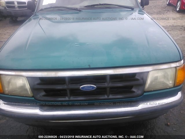 1FTCR14A8RTA56307 - 1994 FORD RANGER SUPER CAB GREEN photo 10