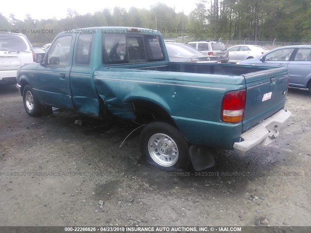 1FTCR14A8RTA56307 - 1994 FORD RANGER SUPER CAB GREEN photo 3