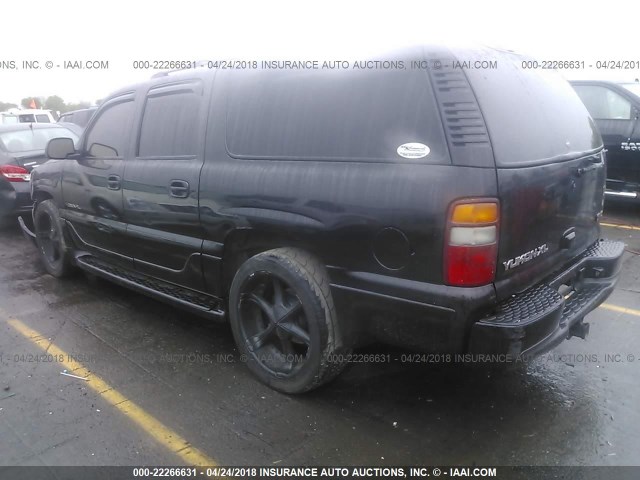 1GKFK66U12J224848 - 2002 GMC DENALI XL K1500 BLACK photo 3