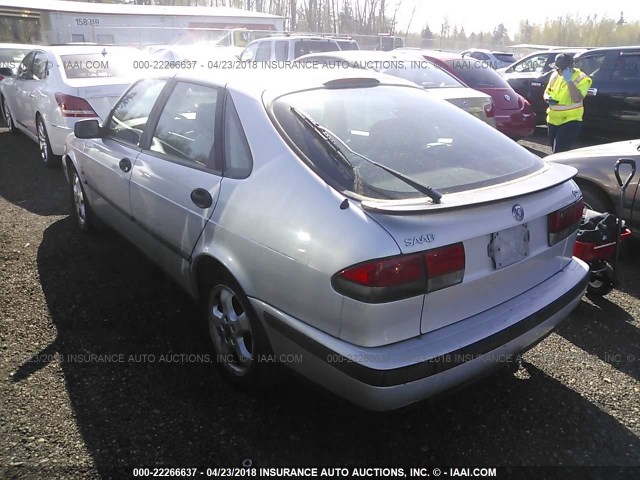 YS3DF58N5X2074843 - 1999 SAAB 9-3 SE SILVER photo 3