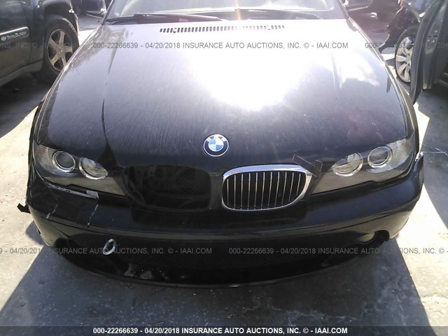 WBABW53445PL49631 - 2005 BMW 330 CI BLACK photo 6