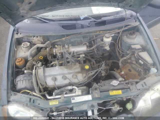 2C1MR5227W6729774 - 1998 CHEVROLET METRO LSI GREEN photo 10