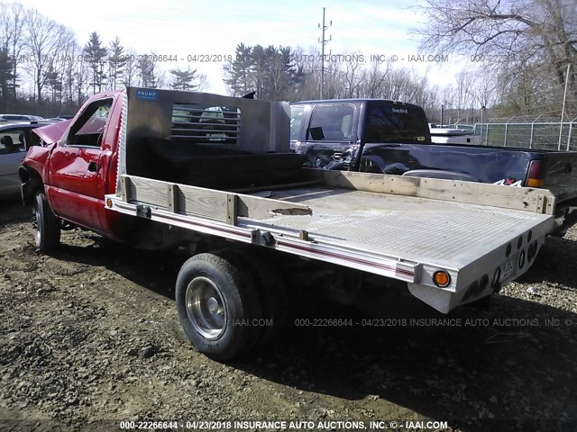 1GDJC34U81E277084 - 2001 GMC NEW SIERRA C3500 RED photo 3