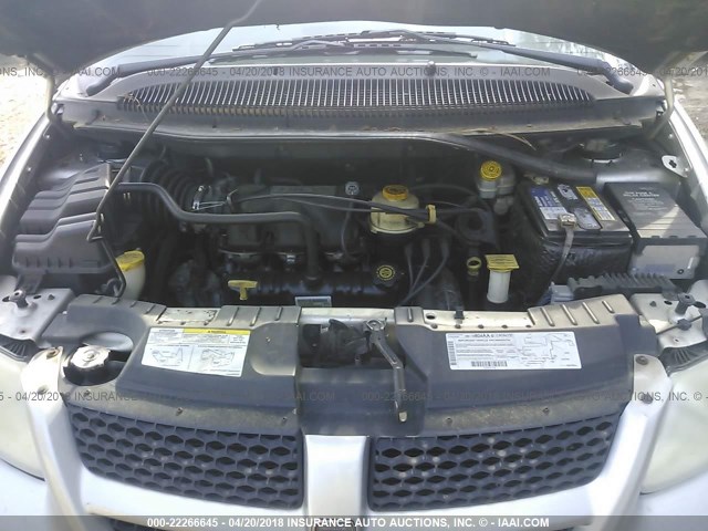 2B8GP74L32R680679 - 2002 DODGE GRAND CARAVAN EX BLUE photo 10