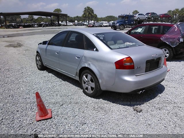 WAUJT64B22N067275 - 2002 AUDI A6 3 SILVER photo 3