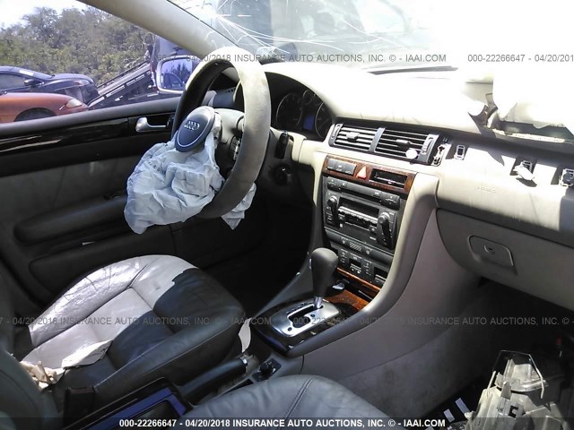 WAUJT64B22N067275 - 2002 AUDI A6 3 SILVER photo 5