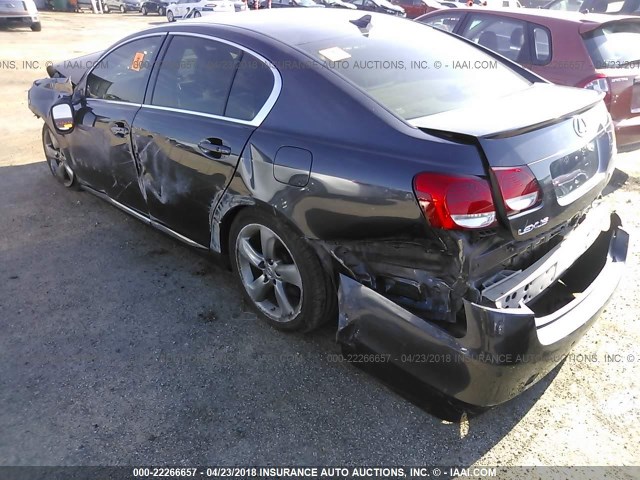 JTHBL96SX85001330 - 2008 LEXUS GS 460 GRAY photo 3