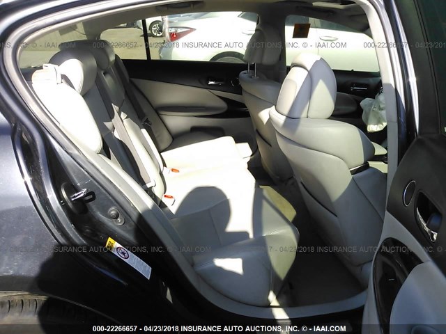 JTHBL96SX85001330 - 2008 LEXUS GS 460 GRAY photo 8