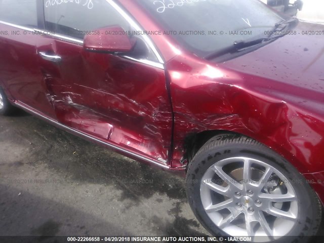 1G1ZE5EB4AF280237 - 2010 CHEVROLET MALIBU LTZ 栗色 照片 6