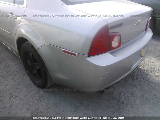 1G1ZH57B08F164693 - 2008 CHEVROLET MALIBU 1LT SILVER photo 6