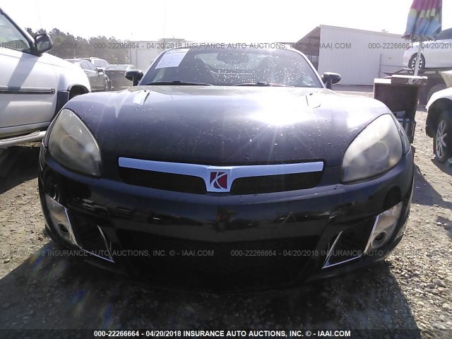 1G8MG35X67Y142508 - 2007 SATURN SKY REDLINE BLACK photo 6