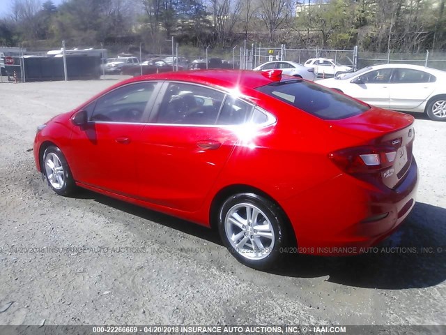 1G1BE5SM7G7237621 - 2016 CHEVROLET CRUZE LT RED photo 3