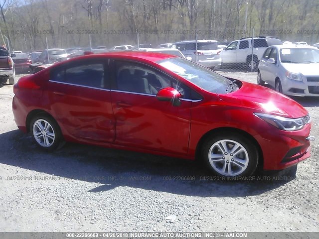 1G1BE5SM7G7237621 - 2016 CHEVROLET CRUZE LT RED photo 6