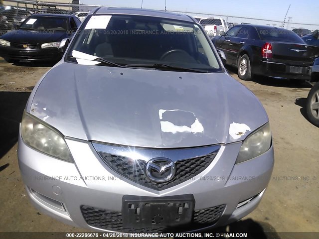 JM1BK32GX71665703 - 2007 MAZDA 3 I SILVER photo 6