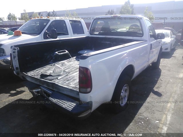 1FTNF20L84EB95901 - 2004 FORD F250 SUPER DUTY WHITE photo 4