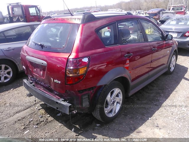 5Y2SL65846Z460638 - 2006 PONTIAC VIBE MAROON photo 4