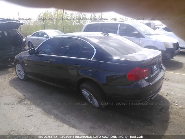 WBAPN7C58AA779284 - 2010 BMW 335 D BLACK photo 3