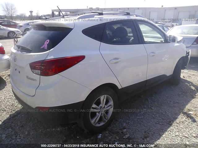 KM8JU3ACXCU404239 - 2012 HYUNDAI TUCSON GLS/LIMITED თეთრი ფოტო 4