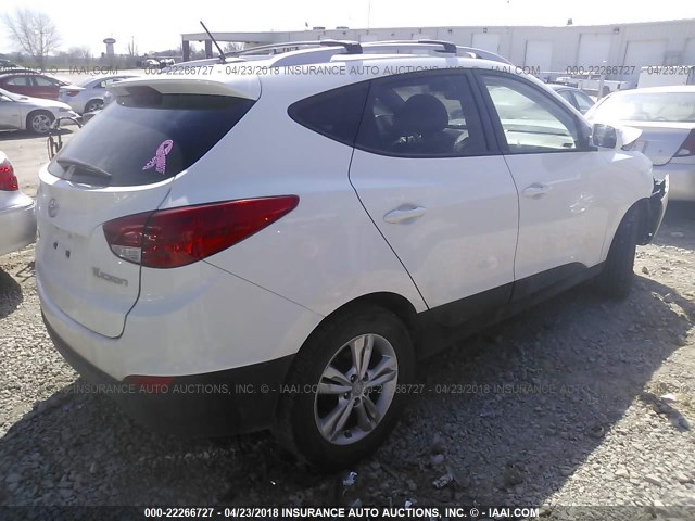 KM8JU3ACXCU404239 - 2012 HYUNDAI TUCSON GLS/LIMITED WHITE photo 4