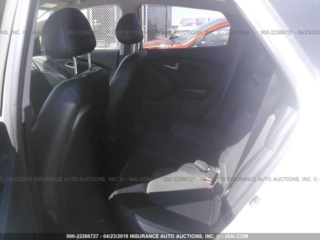 KM8JU3ACXCU404239 - 2012 HYUNDAI TUCSON GLS/LIMITED WHITE photo 8