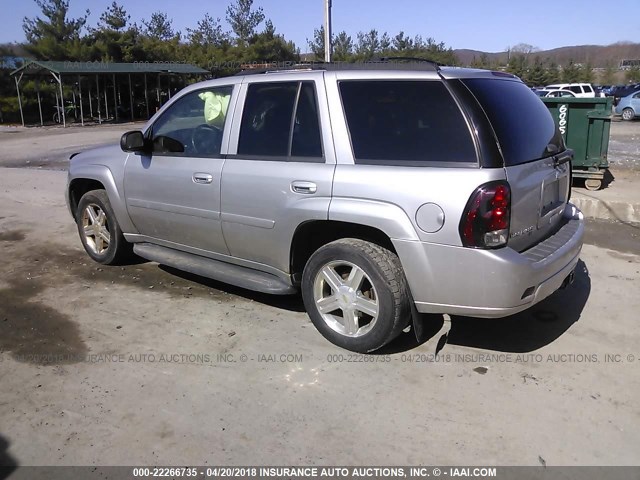 1GNDT13S382207498 - 2008 CHEVROLET TRAILBLAZER LS/LT SILVER photo 3