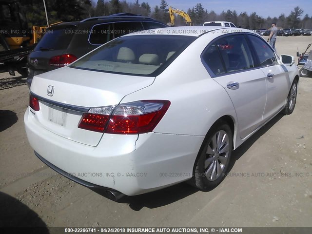 1HGCR2F87EA145146 - 2014 HONDA ACCORD EXL WHITE photo 4