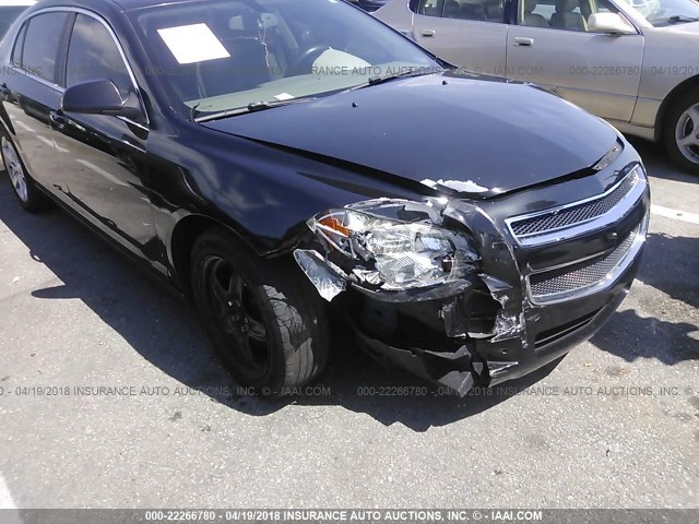 1G1ZA5EU5BF225973 - 2011 CHEVROLET MALIBU LS შავი ფოტო 6