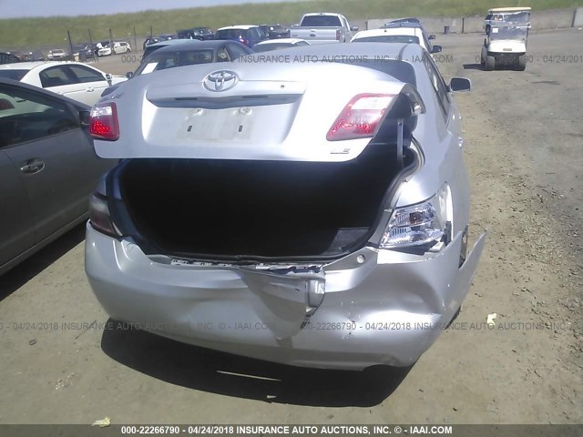 4T1BE46K09U404301 - 2009 TOYOTA CAMRY SE/LE/XLE SILVER photo 6