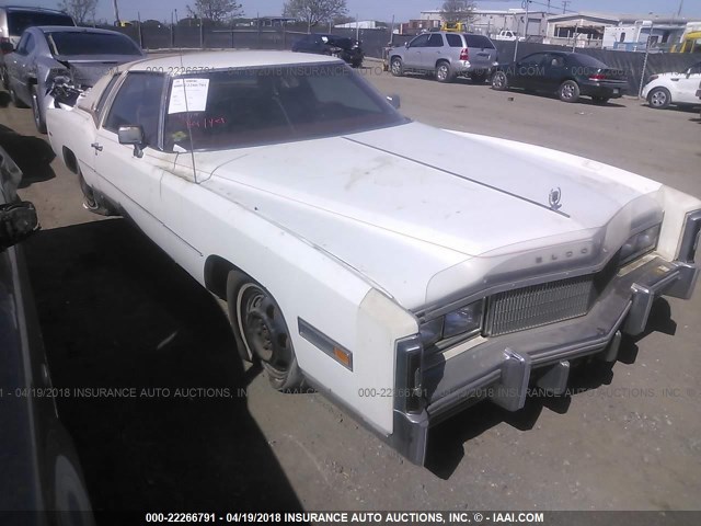 6L47S7Q236032 - 1977 CADILLAC ELDORADO WHITE photo 1