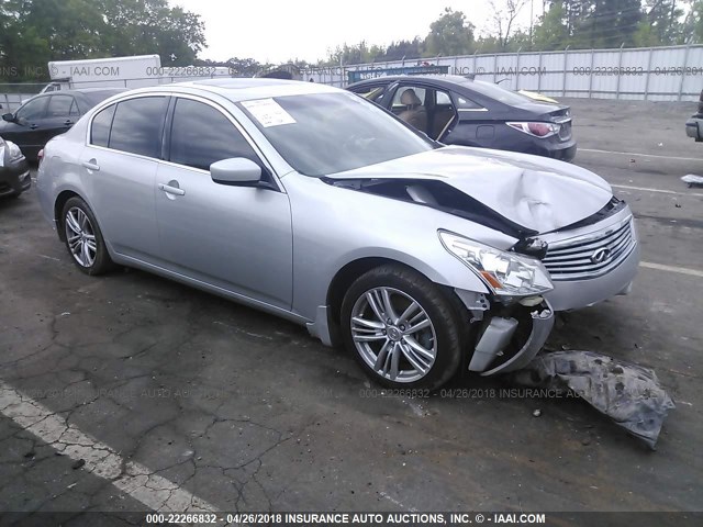 JN1CV6AP8DM303493 - 2013 INFINITI G37 JOURNEY/SPORT SILVER photo 1