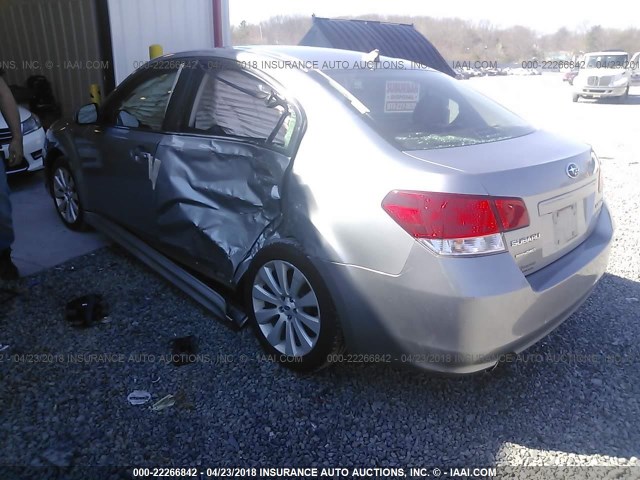 4S3BMBL64B3257365 - 2011 SUBARU LEGACY 2.5I LIMITED SILVER photo 3