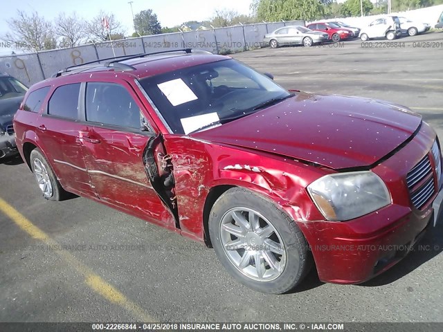 2D4FV47V67H882238 - 2007 DODGE MAGNUM SXT MAROON photo 1