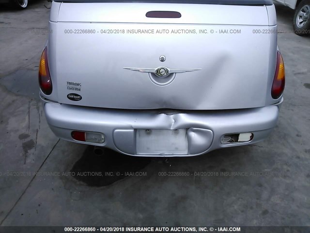 3C3EY55X45T361649 - 2005 CHRYSLER PT CRUISER TOURING SILVER photo 6