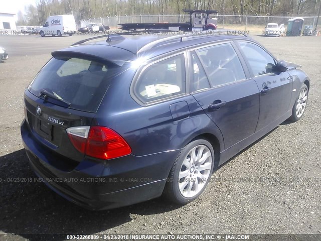 WBAVT73567FZ35069 - 2007 BMW 328 XIT BLUE photo 4