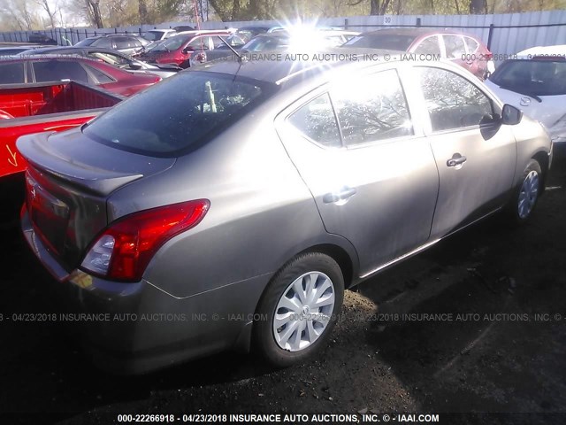 3N1CN7AP1HL816266 - 2017 NISSAN VERSA S/S PLUS/SV/SL Pewter photo 4