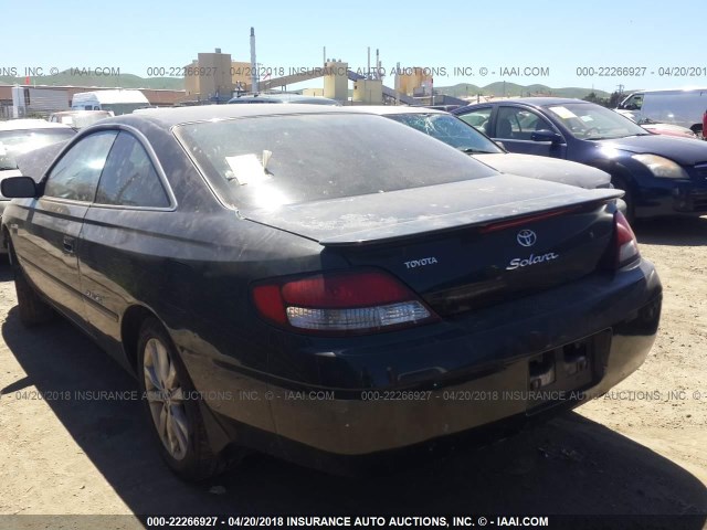 2T1CF28P5YC264289 - 2000 TOYOTA CAMRY SOLARA SE/SLE BLACK photo 3