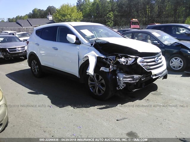 5XYZTDLBXFG251033 - 2015 HYUNDAI SANTA FE SPORT  WHITE photo 1