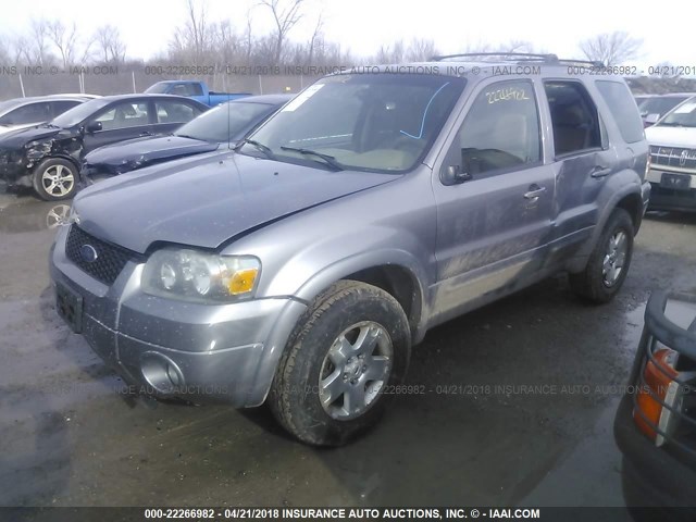 1FMCU941X7KA03894 - 2007 FORD ESCAPE LIMITED GRAY photo 2