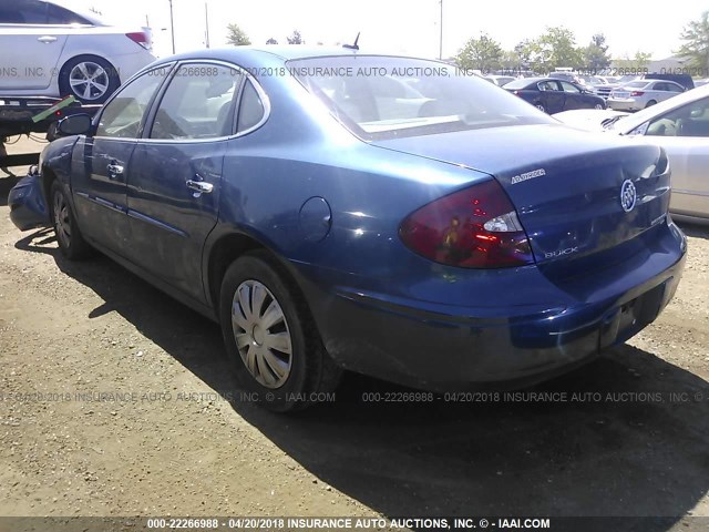 2G4WC582961212506 - 2006 BUICK LACROSSE CX BLUE photo 3