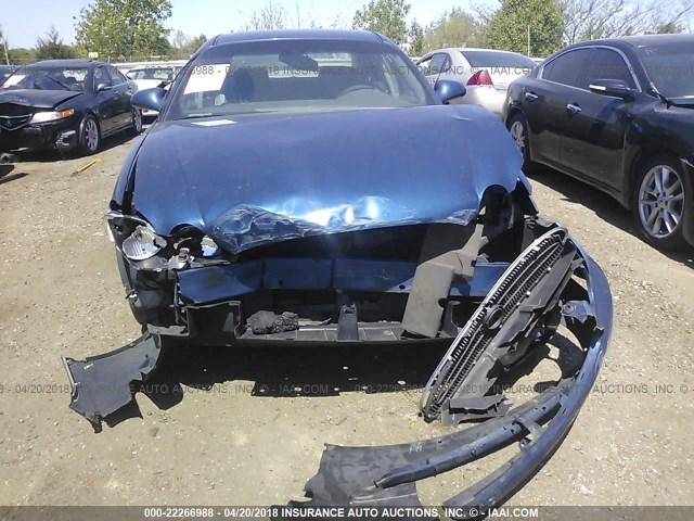 2G4WC582961212506 - 2006 BUICK LACROSSE CX BLUE photo 6