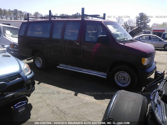 1FBJS31H6NHA69700 - 1992 FORD ECONOLINE E350 SUPER DUTY RED photo 1