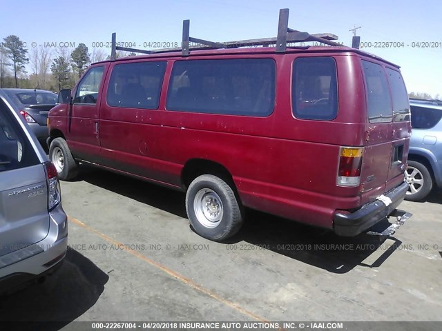 1FBJS31H6NHA69700 - 1992 FORD ECONOLINE E350 SUPER DUTY RED photo 3