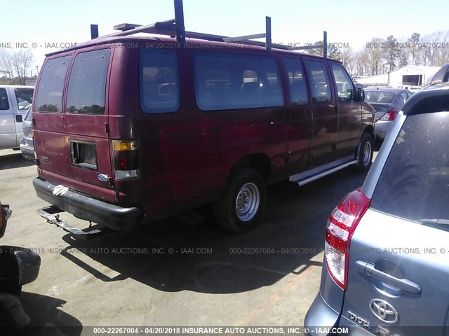 1FBJS31H6NHA69700 - 1992 FORD ECONOLINE E350 SUPER DUTY RED photo 4