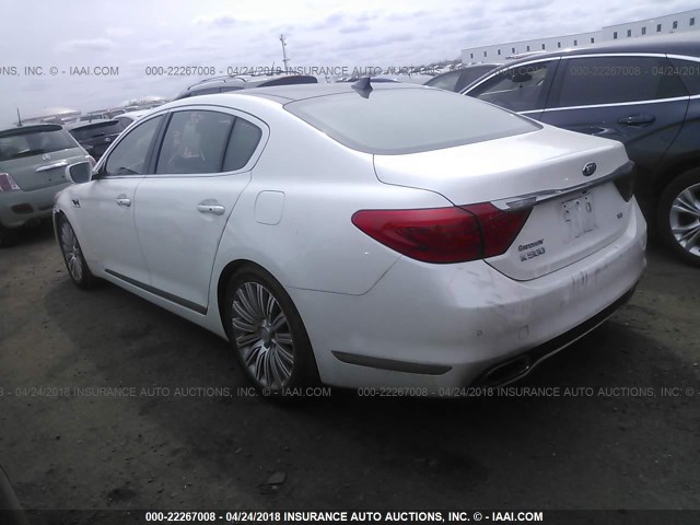 KNALU4D40F6025117 - 2015 KIA K900 WHITE photo 3