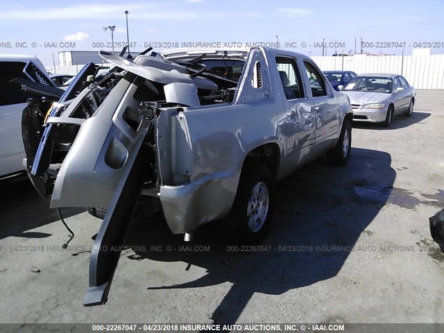 3GNEC12J27G128908 - 2007 CHEVROLET AVALANCHE C1500 BEIGE photo 4