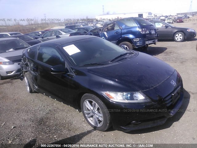 JHMZF1C65BS011691 - 2011 HONDA CR-Z EX BLACK photo 1