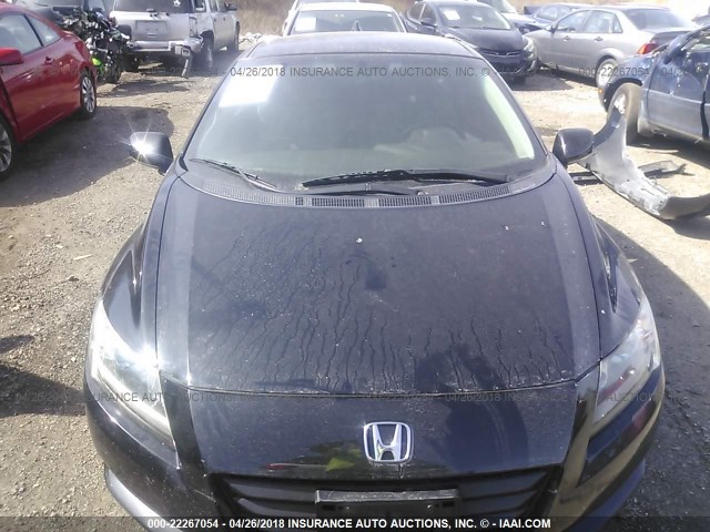 JHMZF1C65BS011691 - 2011 HONDA CR-Z EX BLACK photo 8